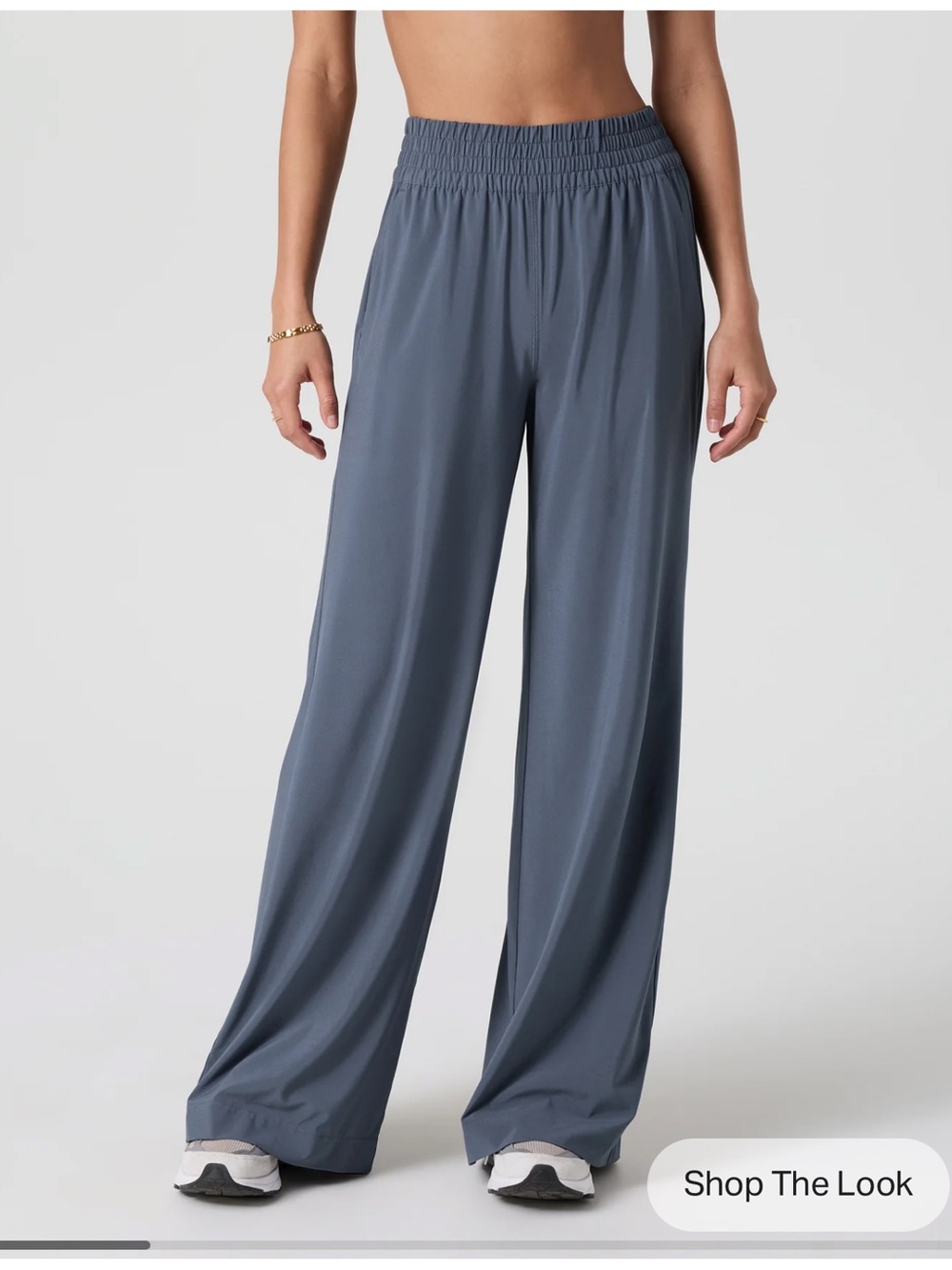 Medium Vuori Villa Wide Leg Pant $128 Retail in Azure EUC SOLD OUT !! 31 inseam
